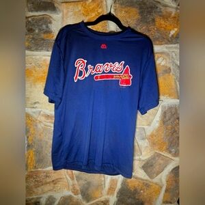 Evolution tee navy blue Braves top